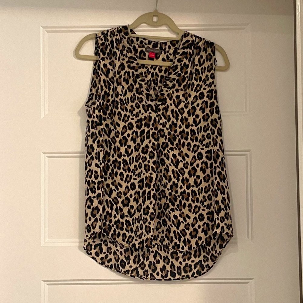 Leopard Sleeveless Blouse NEVER WORN